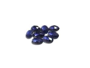 Vente en gros de cabochon ovale en iolite naturelle AAA de qualité 4x5mm pierre précieuse de bonne couleur pour la fabrication de bijoux faible IGI - Product Image 3