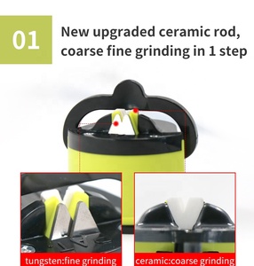 Dụng Cụ Mài Dao Nhà Bếp Vonfram Thép Mini Đa Chức Năng, Mài Dao Với Mút - Product Image 2