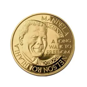 Manufacturer custom nelson mandela commemorative coin