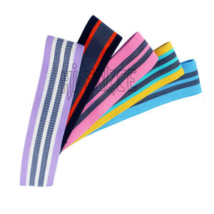 Tissu antidérapant en gros Logo personnalisé Yoga Booty Bandes Hanche Tissu Bandes de résistance - Product Image 1