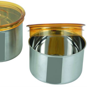 Vallabh Modern Steel <b>Belly</b> Cylinder Canister (6.5x8cm) - Product Image 2