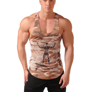 Nueva camiseta deportiva sin mangas para hombre con logo personalizado, chaleco de viaje sin mangas, camiseta de gimnasio. - Product Image 6