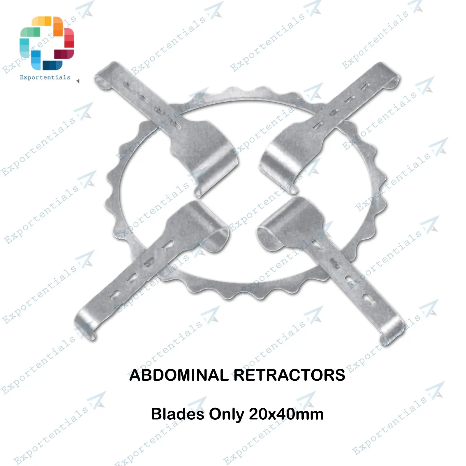 Denis Browne Abdominal Retractors 2 Blades Only 20x40mm Self Retaining Retractor Set