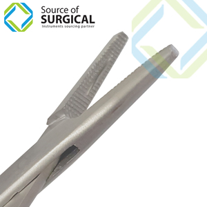 Porte-aiguille Nievert, porte-aiguille à anneau déporté, porte-aiguille à anneau angulaire, porte-aiguille pour chirurgie plastique - Product Image 3