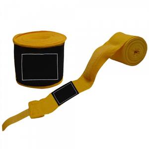 Black custom Boxing hand wraps with your brand name OEM service customized - Product Image 5