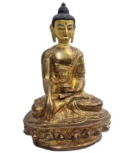 รูปปั้นพระพุทธรูปโบราณ,รูปปั้นเทวรูปทำจากโลหะสไตล์อินเดีย - Product Image 1