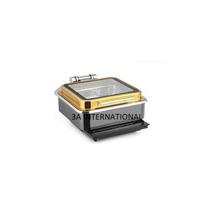 Food Equipment <b>Buffet</b> Serving Dish Serving Pot Container <b>Buffet</b> Food <b>Warmer</b> Newest Stylish Design Gold Plated Chafing Dish - Product Image 1