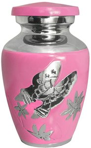 โกศบรรจุอัฐิรูปผีเสื้อสีชมพู สไตล์ยุโรป ทำจากอะลูมิเนียม สำหรับเก็บอัฐิมนุษย์ ความจุ 200 คิว ทนทาน เป็นมิตรกับสิ่งแวดล้อม - Product Image 3