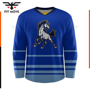 เสื้อเจอร์ซีย์ฮ็อกกี้น้ำแข็งปรับแต่งได้สำหรับทุกเพศดีไซน์ใหม่พิมพ์ซับลิเมชัน OEM ชุดเล่นกีฬาสำหรับผู้ใหญ่ - Product Image 3