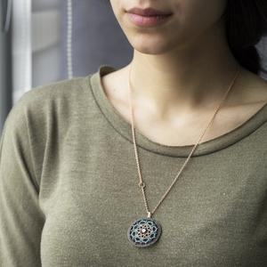 Colgante de piedra turquesa tradicional, hecho a mano, turco, joyería de plata de ley 925, venta al por mayor - Product Image 3