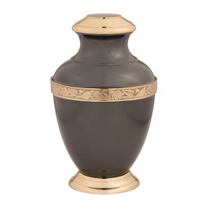 En línea mejor venta Arcadia negro adulto de latón fundido la cremación urna de cenizas por axioma acentos para el hogar - Product Image 1