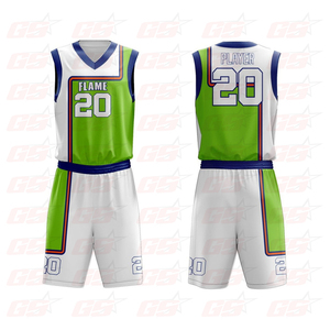 Custom your own team basketball uniforms reversible basketball jersey set - Product Image 6