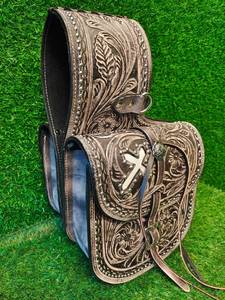 Bolsa de Silla de Montar de Primera Calidad, Cuero Genuino, Hecha a Mano, Duradera, Personalizable, Bolsas de Silla de Montar Ecuestres, Y&Z Enterprises - Product Image 2