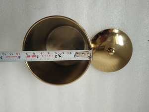 Hot Design Brass/Steel Metal <b>Canister</b> Bath Accessory for Bathroom <b>Sets</b> - Product Image 3