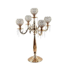Único Look 5 Brazo Boda Centro de mesa Última edición Boda Candelabros decorativos Clásico Diseño elegante Candelabros DE LA India - Product Image 1