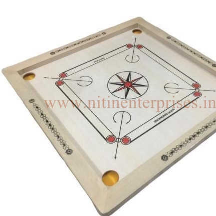 Carom Board and carom coins wooden material table top board game 