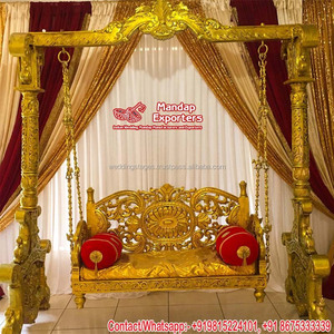 Splendid Sangeet <b>Swing</b> <b>Seat</b> for Stage Breathtaking Mehndi Sangeet Sankheda Jhoola Garba Ceremony Decoration with Sankheda <b>Swing</b> - Product Image 2