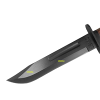 Cuchillo de Hoja Fija Ka-bar 1217 con Hoja de Acero Inoxidable 440 y Mango Envuelto en Cuero Genuino