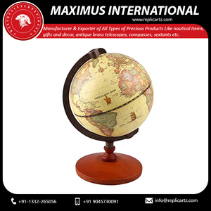 Replicartz IQ-IT-06 Globo Terráqueo Decorativo de Metal para Escritorio, Globo de la Tierra Educativo para Niños, Adultos, Escuela, Hogar, Oficina - Product Image 2