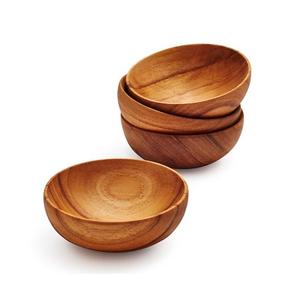 Bol de service en bois au design fabuleux avec cuillères et plateau Vaisselle de qualité supérieure Dates Bol de service en vrac - Product Image 6