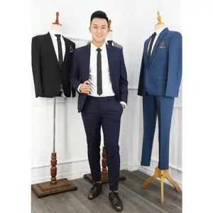 High Quality Single Breasted Business Suits Breathable Office Men's Suits From Vietnam
