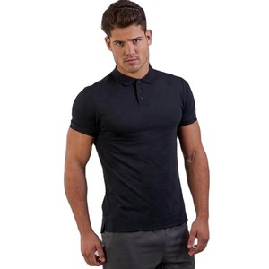Muscle Fit เสื้อยืดปั่นด้ายสำหรับผู้ชาย,เสื้อออกกำลังกายยิมปั่นด้ายเนื้อผ้าฝ้ายผสมโพลีเอสเตอร์คุณภาพดีชุดกีฬา OEM - Product Image 5