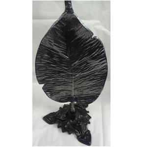 Bougeoir en métal en forme de feuille d'or fait à la main Style unique gaufré personnalisé maison mariage décor de noël autres pots de bougie - Product Image 3