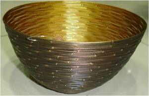 ชามทรงกลมตาข่ายแบบมีสายทำจากเหล็กหรูหราทันสมัยพร้อมเคลือบนิกเกิลสำหรับใช้ในบ้านและห้องครัวปาร์ตี้งานแต่งงาน - Product Image 5