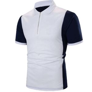 Polo de manga corta con logotipo personalizado para hombre, camisa masculina Casual de talla grande, con logotipo bordado, OEM - Product Image 2
