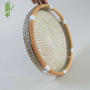 Plateau de service pour aliments et boissons, en rotin, grand panier - Product Image 6