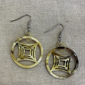 Pendientes colgantes de cuerno de búfalo ecológicos de estilo bonito para bodas, fiestas, regalos, productos artesanales de moda a granel - Product Image 1