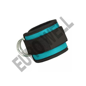 Sangle de fitness unisexe avec logo personnalisé Câble de gymnastique Bande de résistance pour machine Anneau en D Sangles de cheville renforcées Fonction de réglage de boucle - Product Image 2