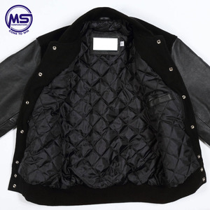 High Quality Best Selling Thick Wool Made Custom Blank Wholesale Letterman <b>Leather</b> Sleeve Varsity <b>Jackets</b> - Product Image 4