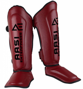 Protège-tibia en cuir professionnel pour Taekwondo Arts martiaux et MMA Logo personnalisé Karaté Pied Équipement de protection Shorts - Product Image 3