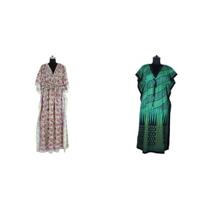 Vestido africano Dashiki para mujer, estampado de seda, Abaya, estilo caftán largo de Dubái - Product Image 1