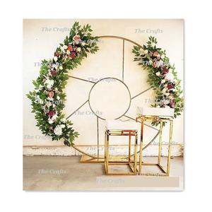 Bulk Metal White Color Artificial Flower <b>Backdrop</b> With Greatest Quality <b>Backdrop</b> For Wedding Engagement <b>Party</b> Use - Product Image 4