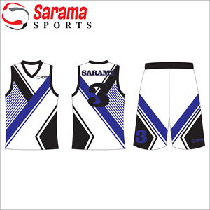 Uniforme de basket-ball Uniformes de basket-ball en gros Uniforme de basket-ball réversible de haute qualité Rouge, - Product Image 1
