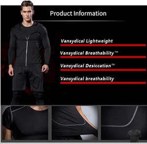 Ropa de gimnasio para hombre, cómoda, deportiva, de secado rápido, con logo personalizado, conjuntos de entrenamiento - Product Image 4