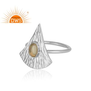 Natural Ethiopian <b>Opal</b> Gemstone <b>Ring</b> Jewelry Texture 925 Sterling Fine <b>Silver</b> <b>Ring</b> Jewelry Manufacturer - Product Image 2