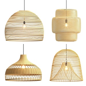 Lampes suspendues en bambou, luminaires décoratifs de haute qualité, en rotin naturel fait à la main - Product Image 2