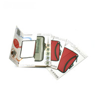 Brochure pliée en trois parties, écologique et personnalisée, imprimée sur papier offset, papier kraft et carton