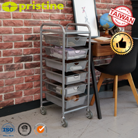 Tiroirs de rangement domestiques modernes en acier à 6 mailles, durables et peu encombrants, avec roulettes, pour salle de bain et vêtements, vente en gros, Taïwan