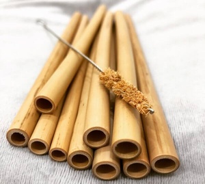 Paja de bambú natural ecológica, Pajita reutilizable para arroz, cereales, hierba, venta al por mayor de Vietnam para barras, accesorios para bares - Product Image 2