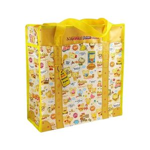Vente en gros de sacs à provisions tissés PP à fermeture éclair réutilisables avec logo personnalisé emballage en plastique fournisseur vietnamien pour exposition de magasins pour cadeaux - Product Image 2