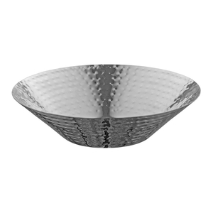 Kitchenware Accessories Fruits Serving <b>Storage</b> Bowl Nickle Plated Shiny Polished Hammered Serving Bowl Fast Food Metal Bowl - Product Image 1