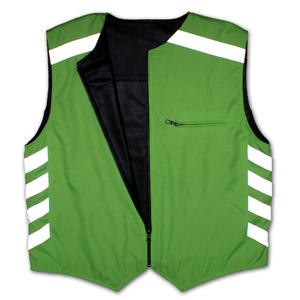 MANTEAU EN CUIR NOIR GILET RÉVERSIBLE MANTEAU COUPE-VENT ÉTÉ COTON REMBOURRAGE - Product Image 6