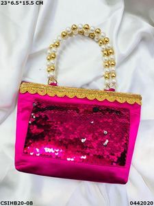Handmade Designer <b>Evening</b> <b>Bag</b> for Ladies Exclusive Ethnic Satin Clutch Purse Wedding Bridal Silk Material for Parties - Product Image 6