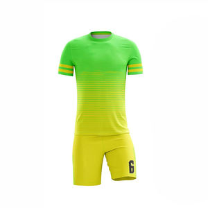 ชุดเล่นฟุตบอลของผู้ชายทำจากโรงงาน2025เสื้อเจอร์ซีย์กางเกงขาสั้นพิมพ์โลโก้ชื่อ100% โพลีเอสเตอร์แบบระเหิดสีเขียวทีมผู้ใหญ่ - Product Image 2