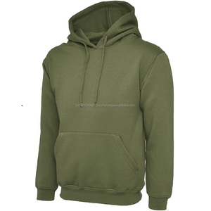 Sudadera y Sudadera con capucha de manga larga para hombre 100% algodón al por mayor diseño personalizado patrón sólido para invierno - Product Image 2