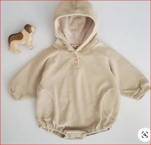 Barboteuse pour nouveau-né garçon, barboteuse à capuche, mains et sans jambes, vente en gros - Product Image 2